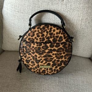 Enzo Angiolini Crossbody Cheetah Print Statement Purse